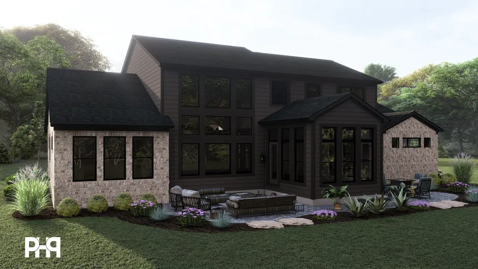 The Weller house plan, exterior view 2